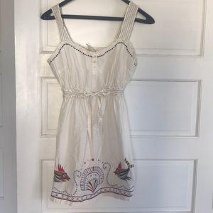 Anthropologie embroidered dress, L
